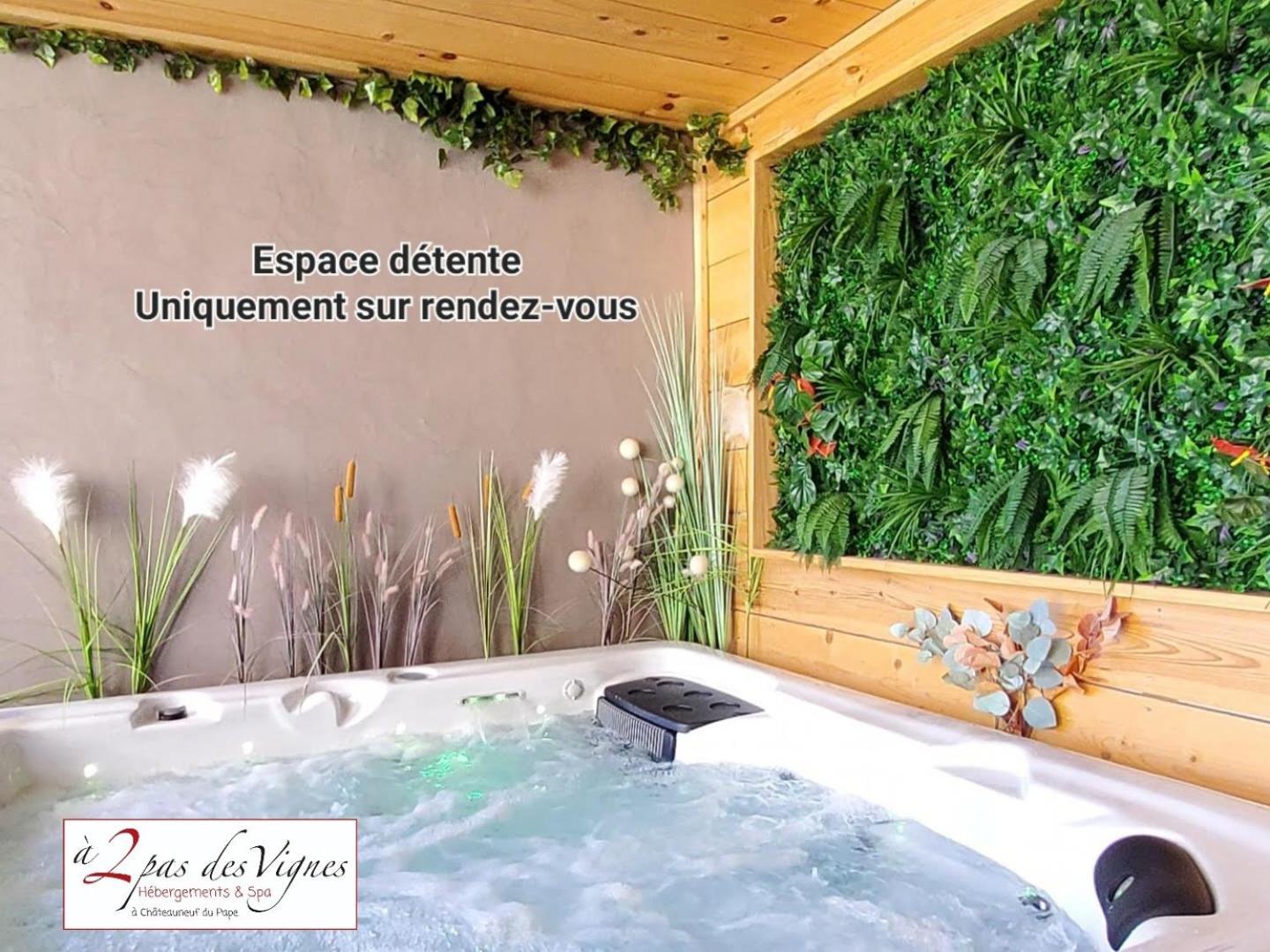 A 2 Pas Des Vignes, Hebergements Et Spa, Maison Numero 6, A Chateauneuf Du Pape 外观 照片